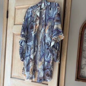H&M Multicolor Abstract Kimono Size Medium Large